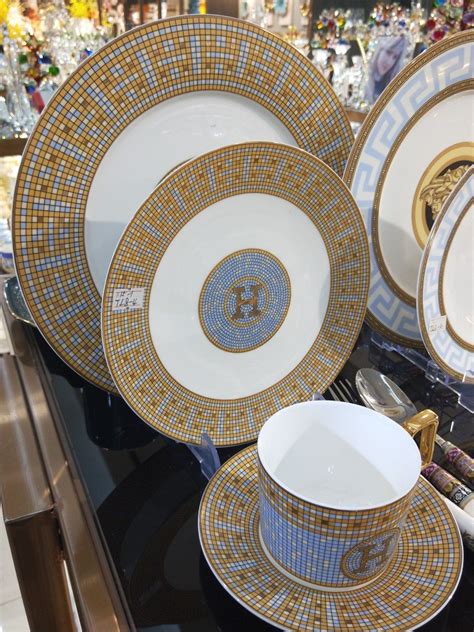 hermes porcelan|hermes plates price.